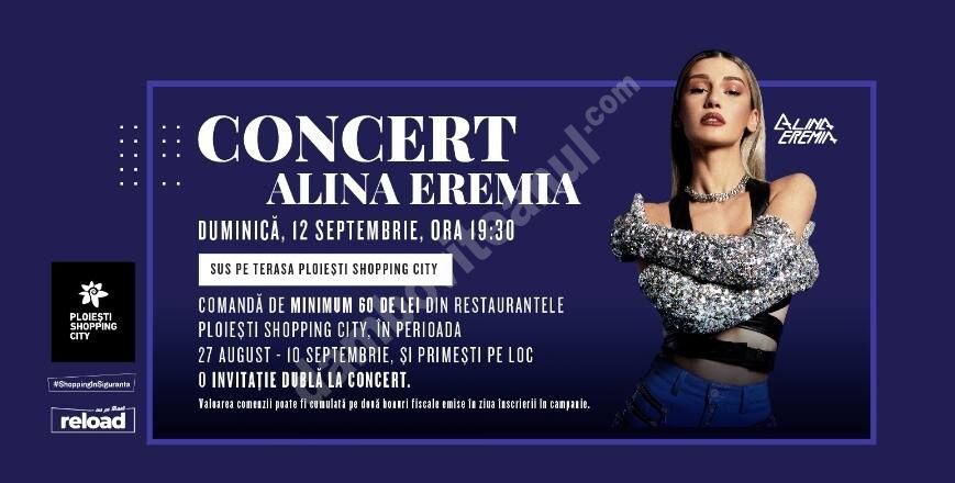 You are currently viewing Alina Eremia susține un concert pe terasa Ploiești Shopping City, pe 12 septembrie