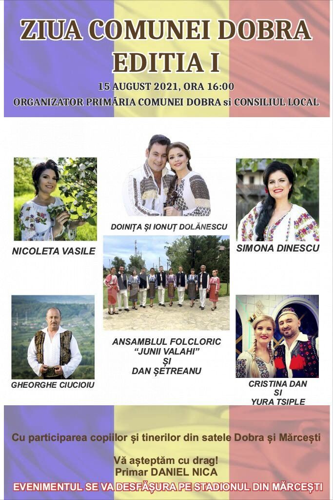 You are currently viewing De Sfânta Maria, locuitorii din Dobra sunt invitați la prima ediție a Zilei Comunei