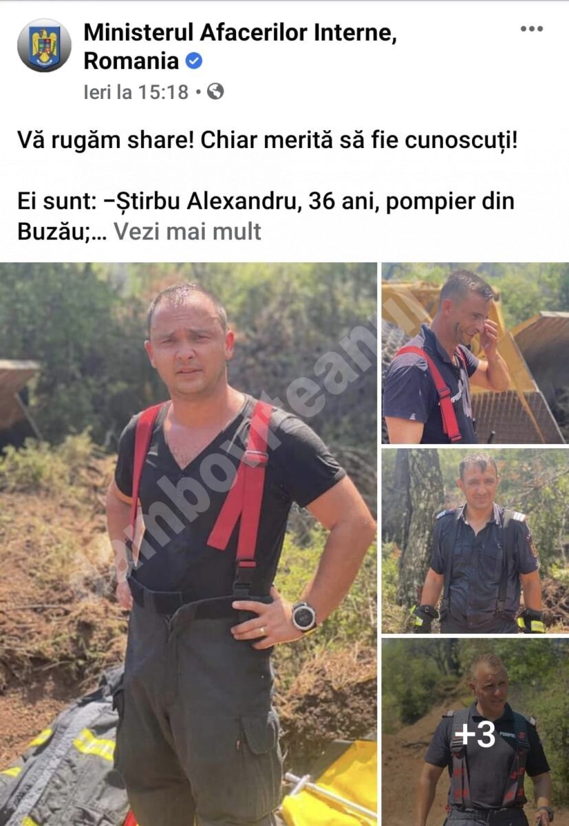 You are currently viewing Ministerul Afacerilor Interne a publicat imagini cu pompierii plecați să ajute la stingerea incendiilor din Grecia. Printre ei se numără și 12 dâmbovițeni