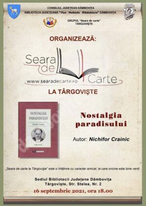 Read more about the article ” Seara de carte” la Biblioteca Judeţeană „Ion Heliade Rădulescu „- Târgovişte