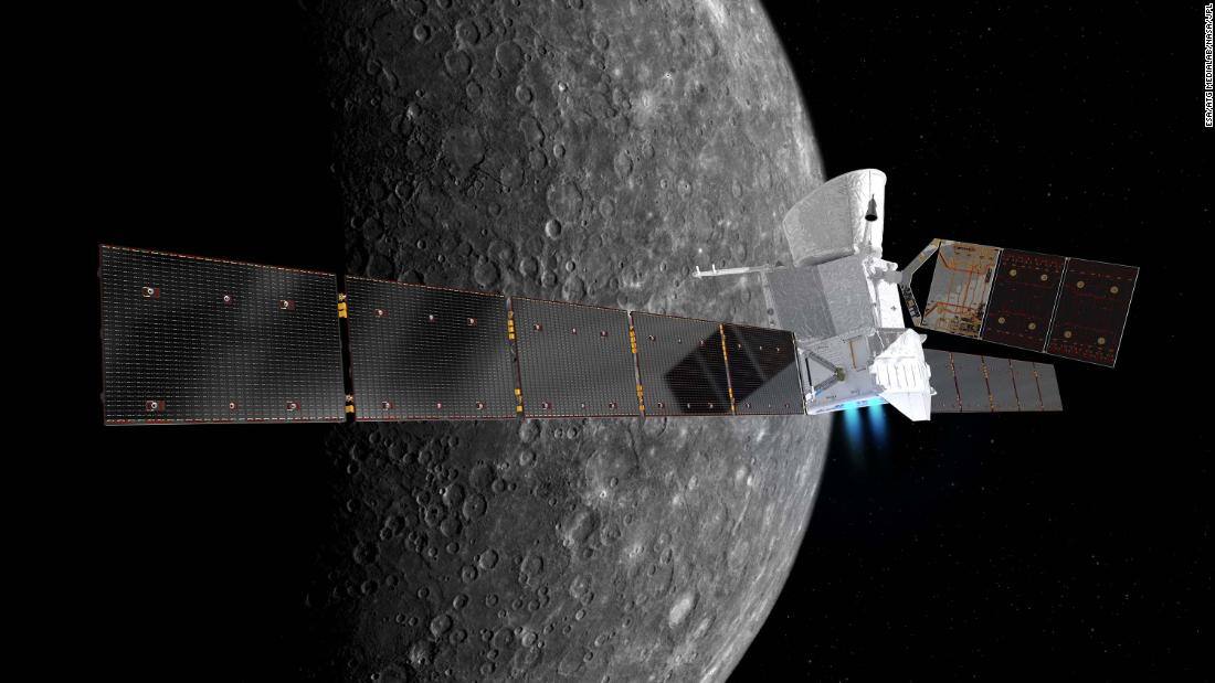 You are currently viewing Sonda spațială europeană BepiColombo a trimis pe Pământ prima sa imagine cu planeta Mercur