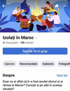 Read more about the article Maroc s-a închis pentru două săptămâni. Românii blocaţi cer ajutor pe grupul „Izolaţi în Maroc” 