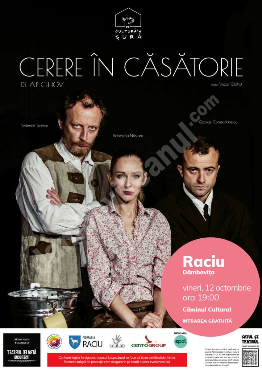You are currently viewing „Cerere în căsătorie” pe scena Căminului Cultural din Raciu