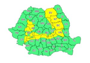 Read more about the article Cod Galben de ninsori și viscol în Carpații Meridionali