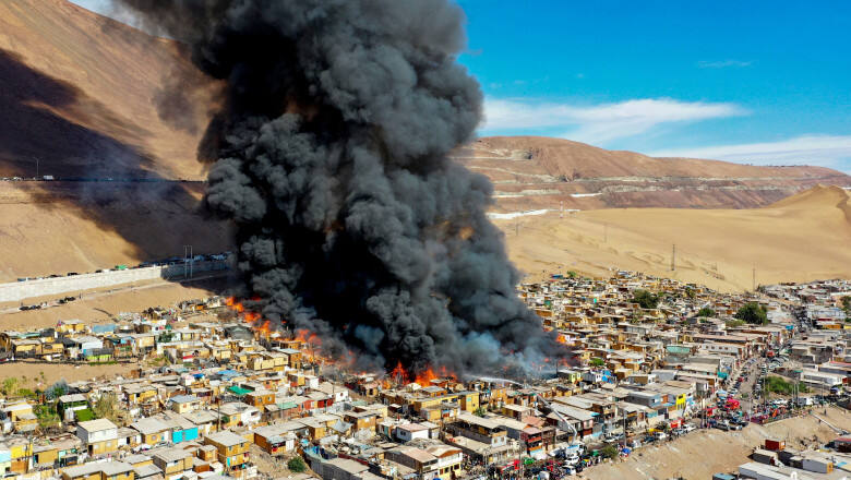 You are currently viewing Un cartier din Chile a ars în totalitate