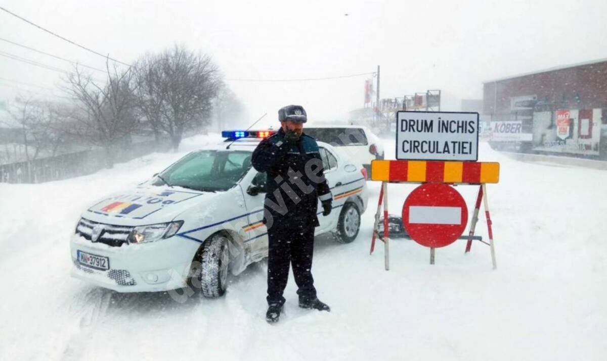 You are currently viewing Mai multe sectoare de drum din țară sunt închise din cauza zăpezii