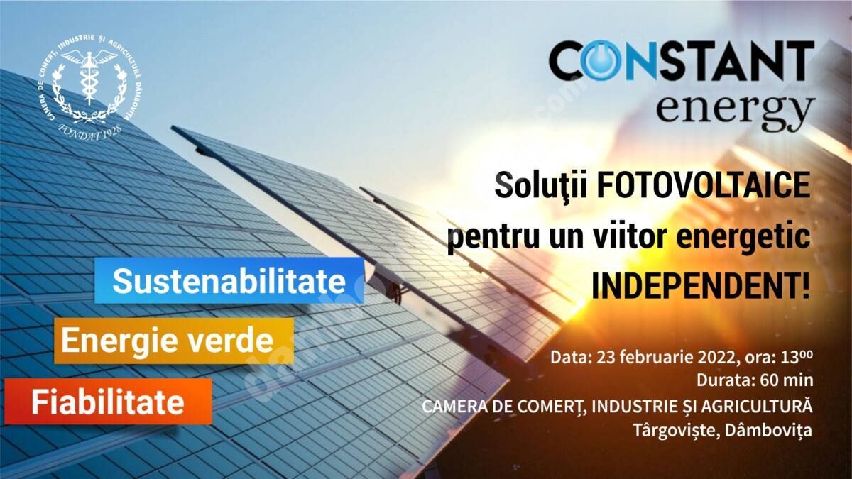 You are currently viewing Eveniment pentru un viitor energetic independent, organizat de Camera de Comerț Dâmbovița