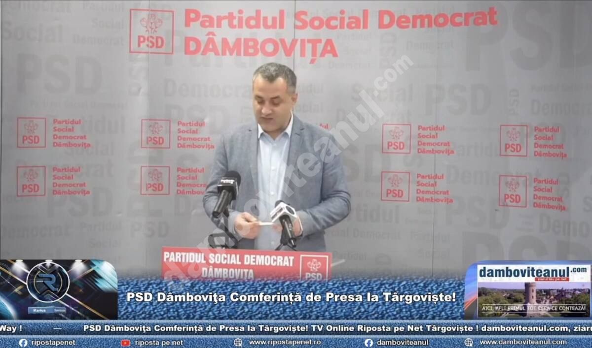 You are currently viewing Costin Cozma, purtător de cuvânt PSD Dâmbovița: PSD consideră că jaloanele PNRR pot fi atinse de ministerele PNL, prin mai puține declarații la TV și mai multă muncă și concentrare