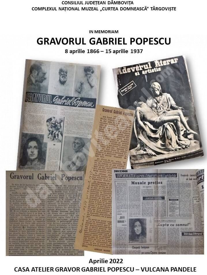 You are currently viewing Săptămâna porților deschise la Casa Atelier Gravor „GABRIEL POPESCU” din Vulcana-Pandele