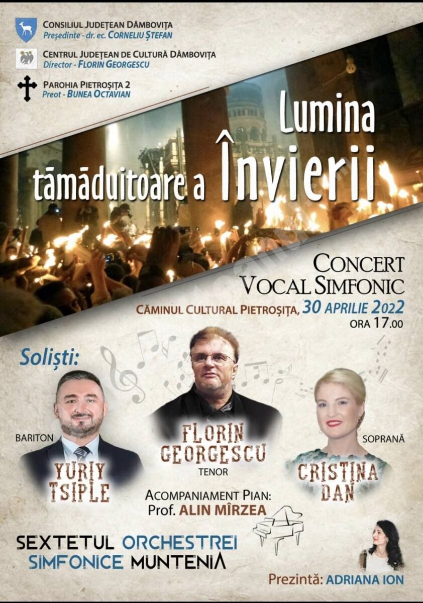 You are currently viewing Spectacolul muzical „Lumina tămăduitoare a Învierii”