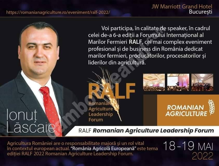 You are currently viewing Ionuț Lăscaie va participa, ca speaker, la Forumul Internațional al Marilor Fermieri RALF