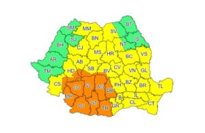 Read more about the article Dâmbovița, sub Cod Portocaliu de ploi și furtuni