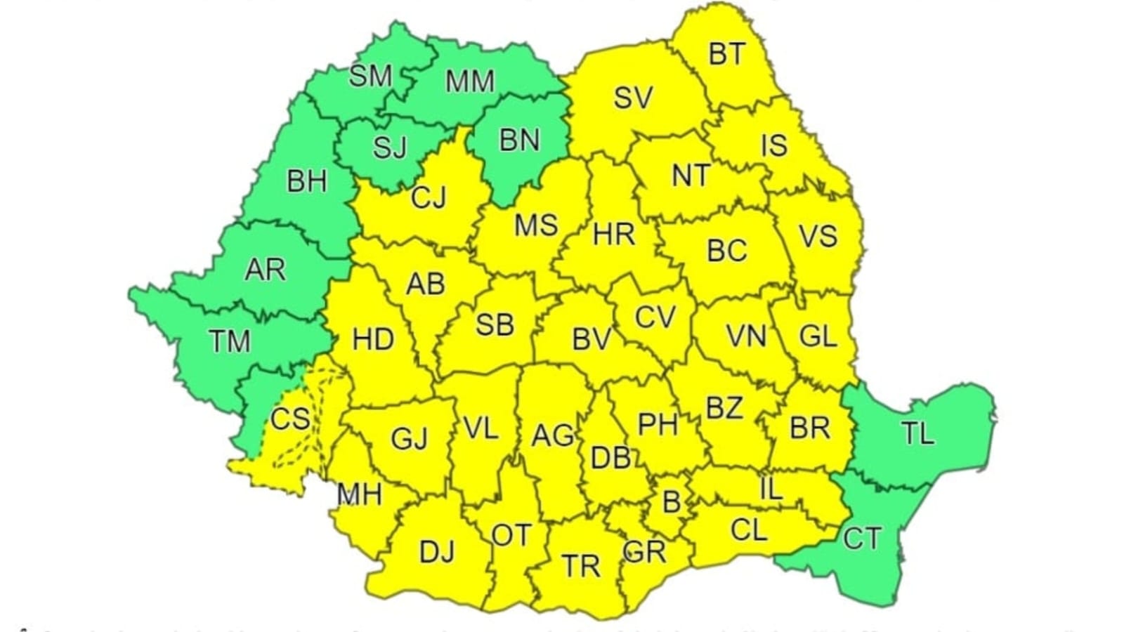 You are currently viewing DÂMBOVIȚA: COD GALBEN de instabilitate și ploi abundente, în ziua de Rusalii!