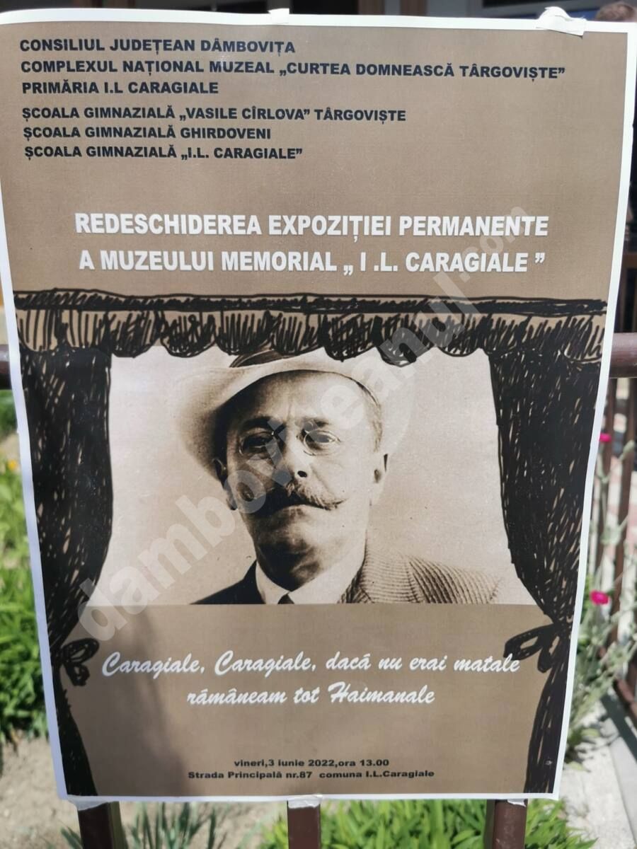 You are currently viewing S-a redeschis Muzeul Memorial I.L.Caragiale, din comuna dâmbovițeană cu același nume