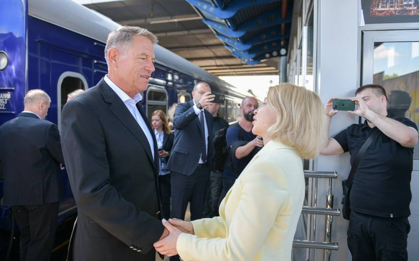 You are currently viewing Klaus Iohannis a ajuns la Kiev