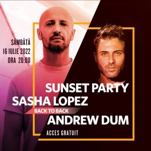 Read more about the article Sunset Party cu Sasha Lopez și Andrew Dum, sus pe terasa Ploiești Shopping City