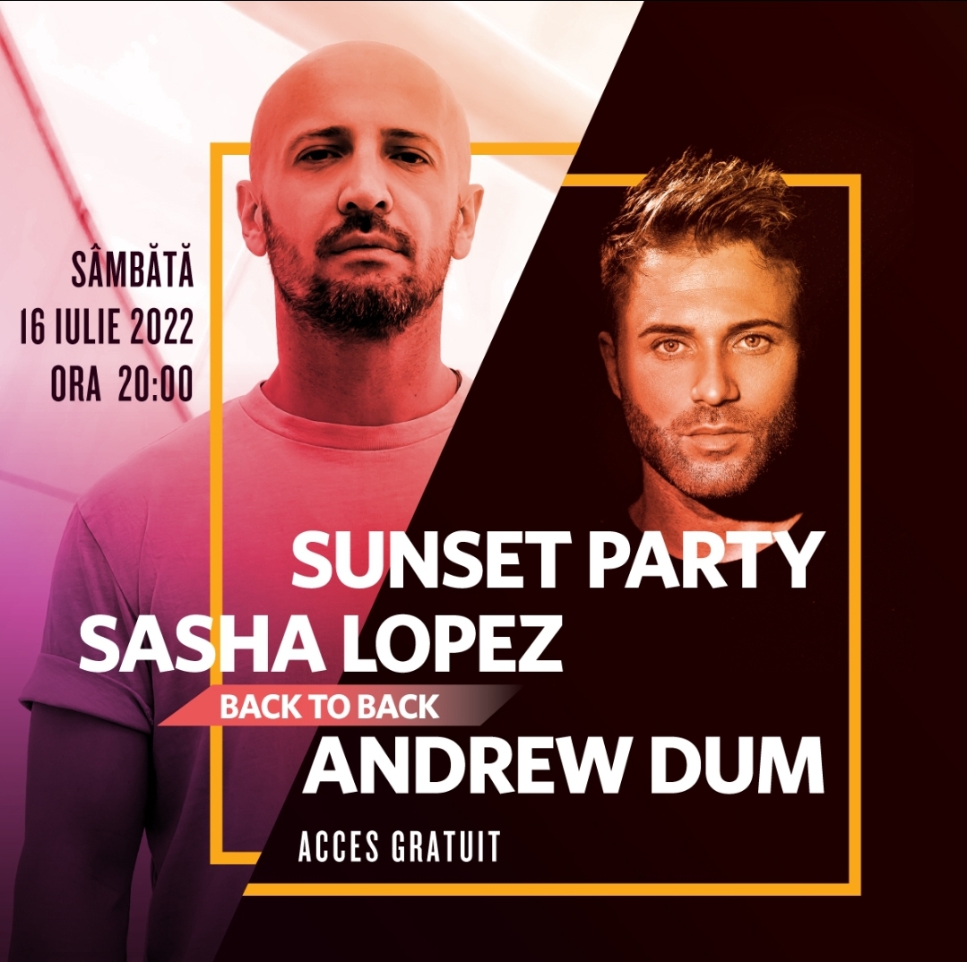 You are currently viewing Sunset Party cu Sasha Lopez și Andrew Dum, sus pe terasa Ploiești Shopping City