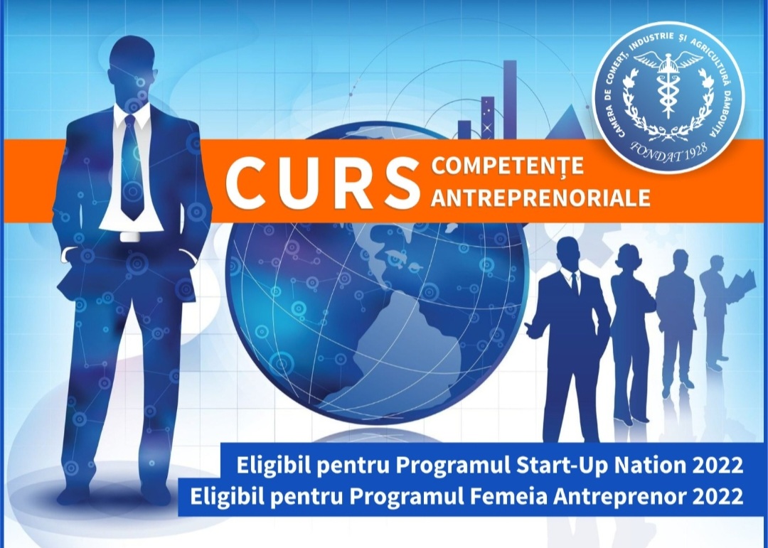 You are currently viewing Camera de Comerț Dâmbovița organizează Curs de competențe antreprenoriale