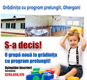 Read more about the article O nouă grupă înființată, la Grădinița Ghergani