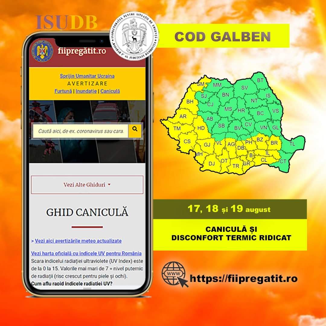 You are currently viewing Recomandări ale ISU Dâmbovița, pentru perioadele caniculare