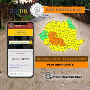 Read more about the article Județul Dâmbovița, sub Cod Portocaliu de vreme rea și inundații. S-a dispus activarea Grupei Operative din cadrul ISU Dâmbovița