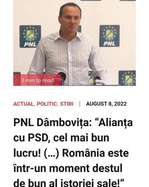 Read more about the article Daniel Blaga, critic la adresa declarațiilor președintelui PNL Târgoviște: și-a dat cu adevărat „arama pe față”