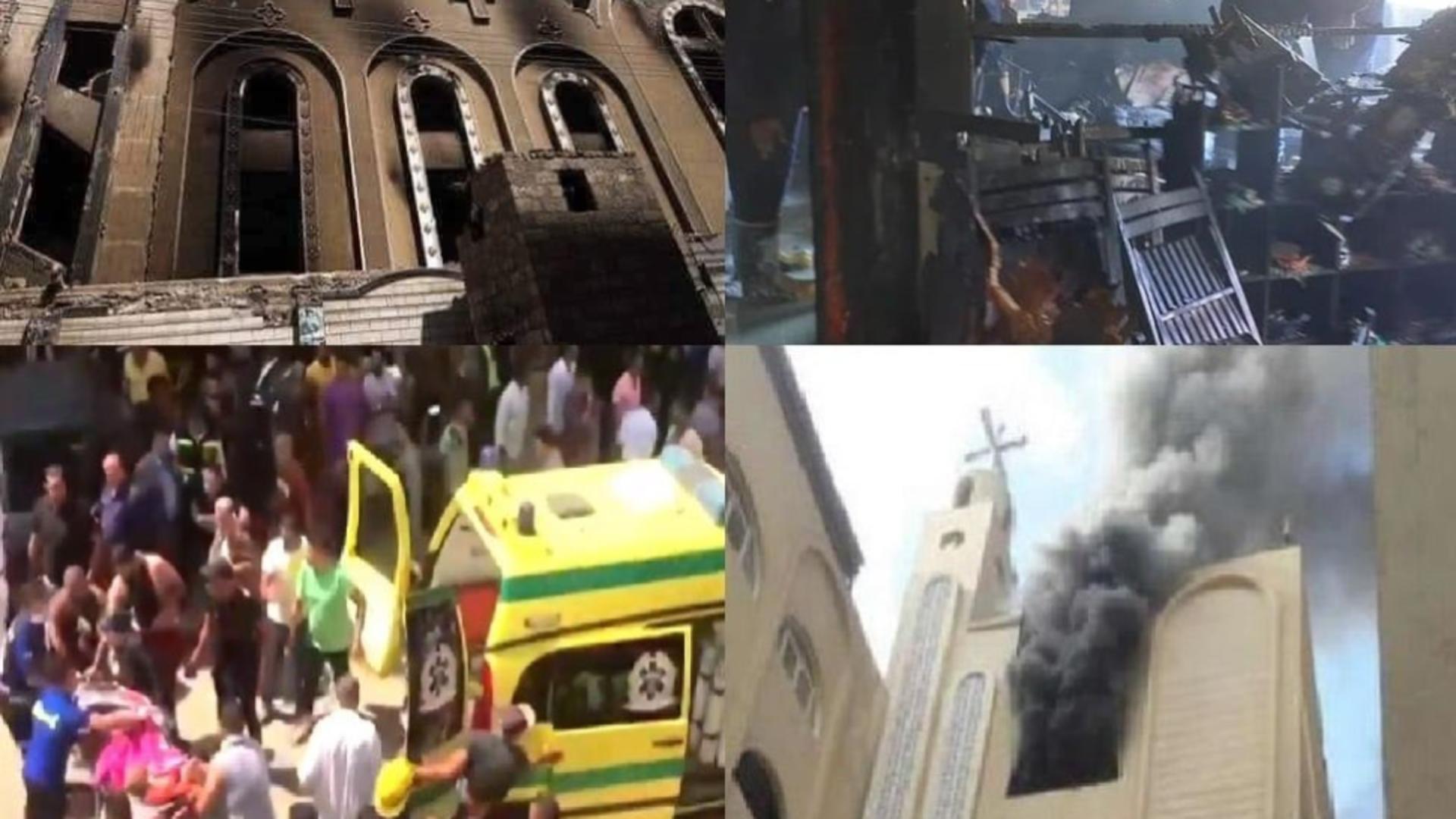 You are currently viewing Incendiu într-o biserică din Egipt, soldat cu cel puţin 35 de morți şi peste 45 de răniți