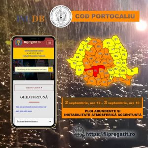 Read more about the article COD PORTOCALIU de ploi abundente, în județul Dâmbovița