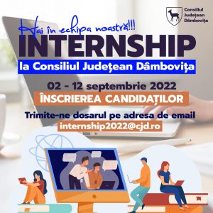 Read more about the article Astăzi, încep înscrierile la Internship 2022, la Consiliul Județean Dâmbovița