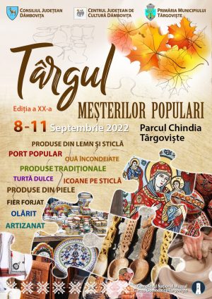 Read more about the article Mâine debutează, în Parcul Chindia, „Târgul meșterilor populari” – ediția a XX-a