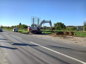 Read more about the article Lucrările de îmbunătățire a condițiilor de trafic pe DN 71 la intersecția cu DC 142, în zona Doicești, avansează rapid