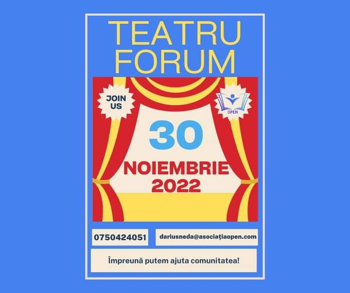 You are currently viewing Tinerii pasionați de actorie sunt invitați la cursuri de teatru forum