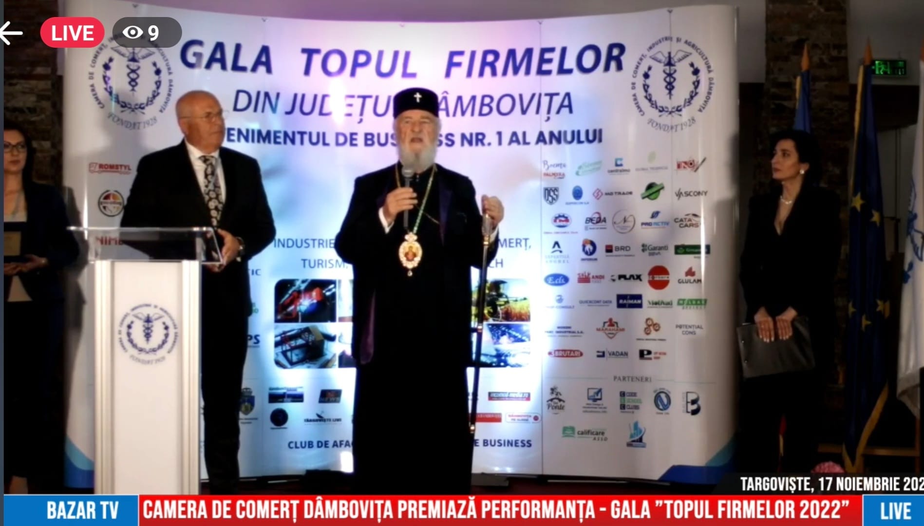 You are currently viewing Înaltpreasfinția Sa, Nifon, Arhiepiscop și Mitropolit al Târgoviștei, alături de antreprenorii dâmbovițeni, la Topul Firmelor Dâmbovițene 2022