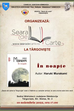 Read more about the article „Seara de carte”, la sediul Bibliotecii Judeţene „I. H. Rădulescu” din Târgovişte