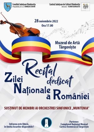 Read more about the article Recital dedicat Zilei Naționale a României, la Muzeul de Artă din Târgoviște
