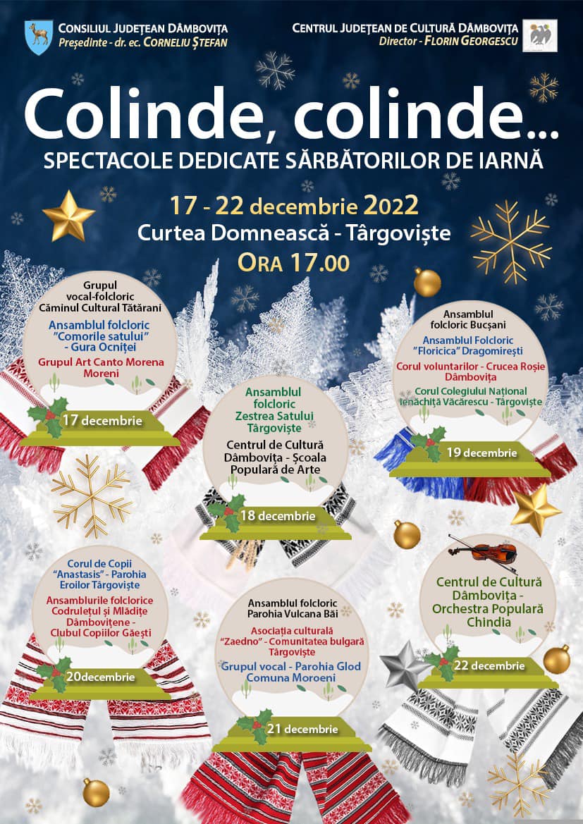 You are currently viewing Dâmbovițeni, vă așteaptă 6 zile de colinde la Curtea Domnească