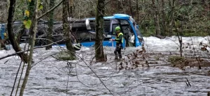 Read more about the article Cinci persoane au murit după ce un autocar a cazut într-un râu, în Spania