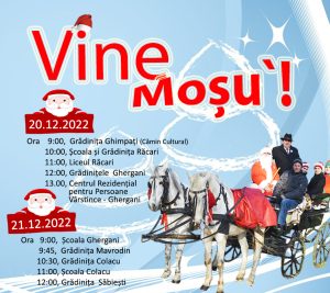 Read more about the article Pe 20 și 21 decembrie, Moș Crăciun ajunge, la Răcari