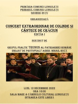 Read more about the article Corul Tronos va concerta, pe 12 decembrie, la Lungulețu