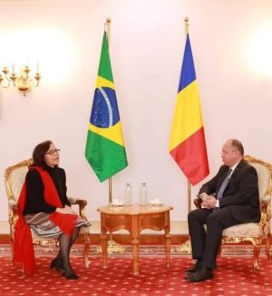 Read more about the article Bogdan Aurescu s-a întâlnit cu ambasadoarea Republicii Federative a Braziliei în România, cu ocazia încheierii misiunii acesteia în țara noastră