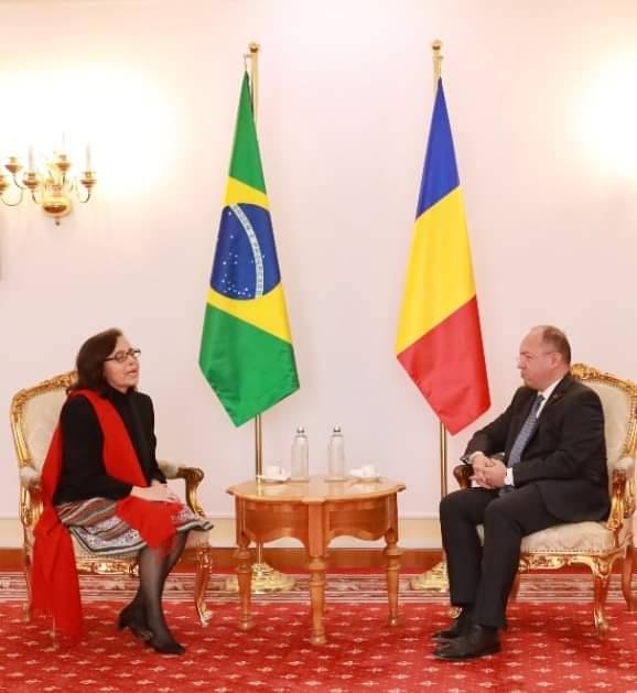 You are currently viewing Bogdan Aurescu s-a întâlnit cu ambasadoarea Republicii Federative a Braziliei în România, cu ocazia încheierii misiunii acesteia în țara noastră