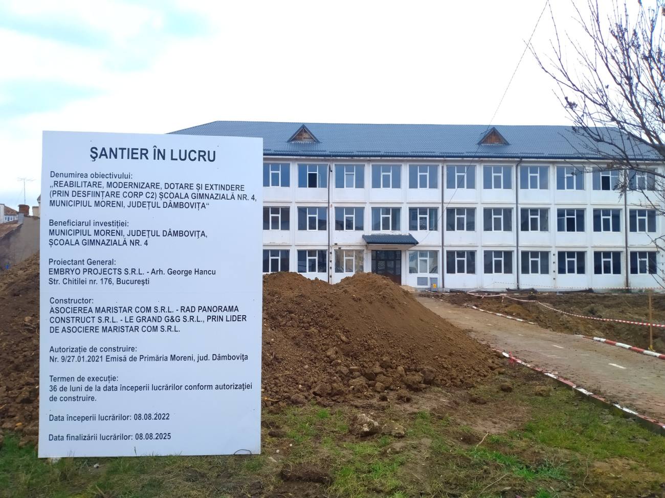 You are currently viewing Ample lucrări, la Școala Gimnazială nr. 4, din Moreni