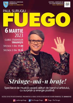 Read more about the article „Strânge-mă-n brațe” – Spectacol dedicat Zilei Internaționale a Femeii, susținut de Paul Surugiu – Fuego