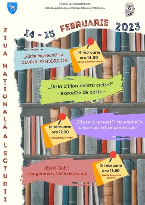 Read more about the article Eveniment dedicat Zilei Naționale a Lecturii, la Biblioteca Județeană I.H. Rădulescu. Vezi detalii!