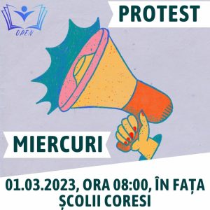 Read more about the article Protest de amploare al părinților de la Școala Gimnazială Coresi, de mărțișor