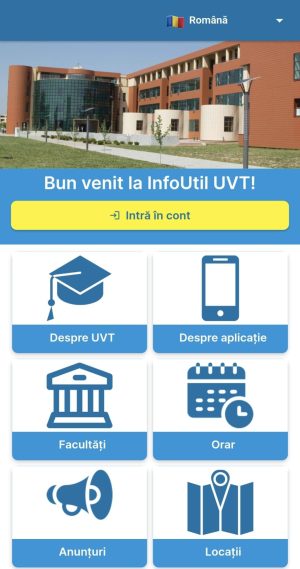 Read more about the article Studenții UVT au la dispoziție o aplicație, care le aduce mai aproape informațiile despre facultăți