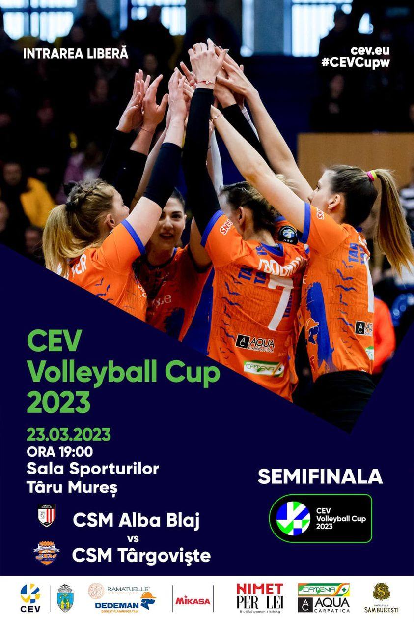 You are currently viewing CSM Târgoviște, duel de totul sau nimic cu CSM Volei Alba Blaj, în semifinalele CEV Cup