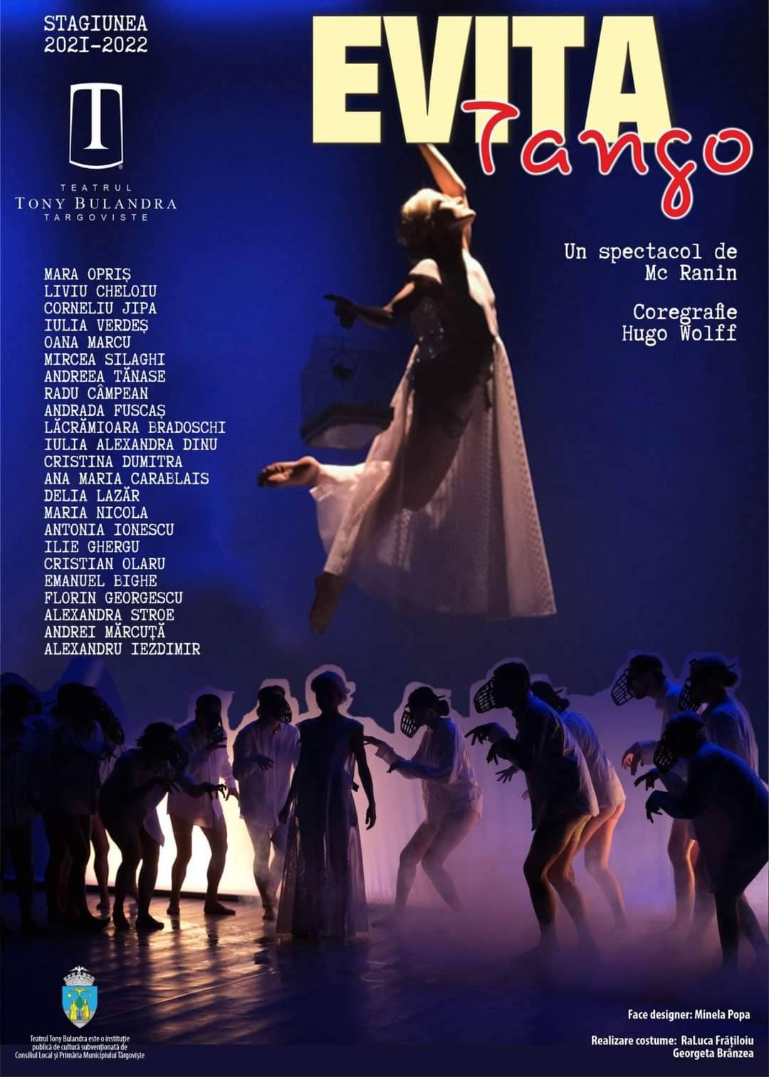 You are currently viewing Spectacolul „Evita – Tango” revine la Sala Mare a Teatrului „Tony Bulandra”