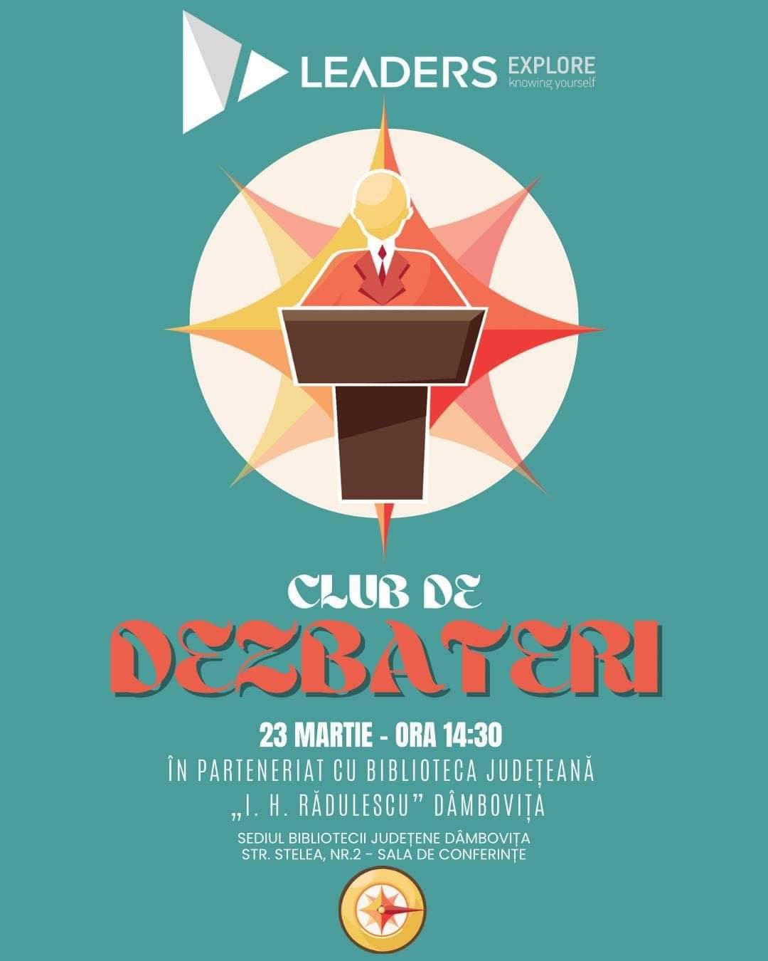 You are currently viewing Club de public speaking organizat de liceeni pentru liceeni, la Biblioteca Județenă „Ion Heliade Rădulescu”