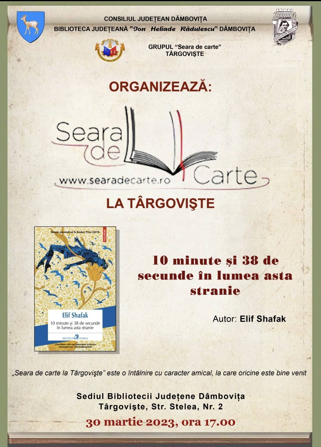 You are currently viewing O nouă întâlnire din seria „Seara de carte la Târgovişte”, la Biblioteca Judeţeană „I. H. Rădulescu”